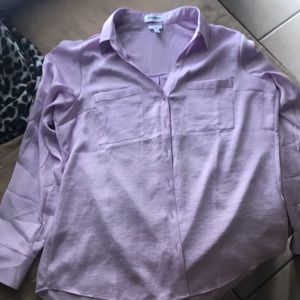 Express slim satin shirt